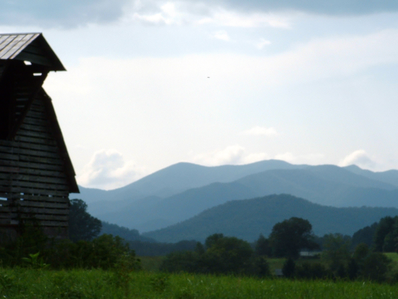 view from Hwy 28 towards Franklin