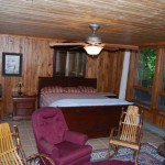 King sized Bed and lots of seating in Fireplace Room